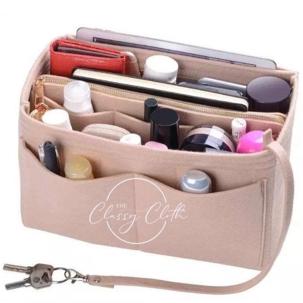 The Classy Cloth - Tote Bag Purse Organizer Insert - Nude RTS